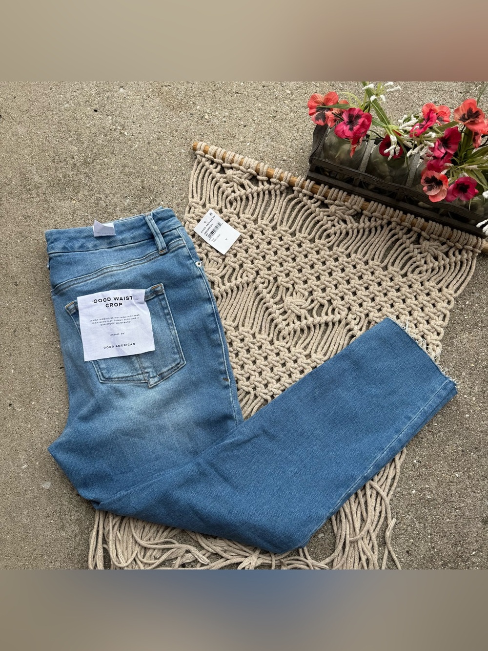 NWT Good American Jeans Size 14 / 32 - Good Waist Crop